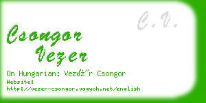 csongor vezer business card